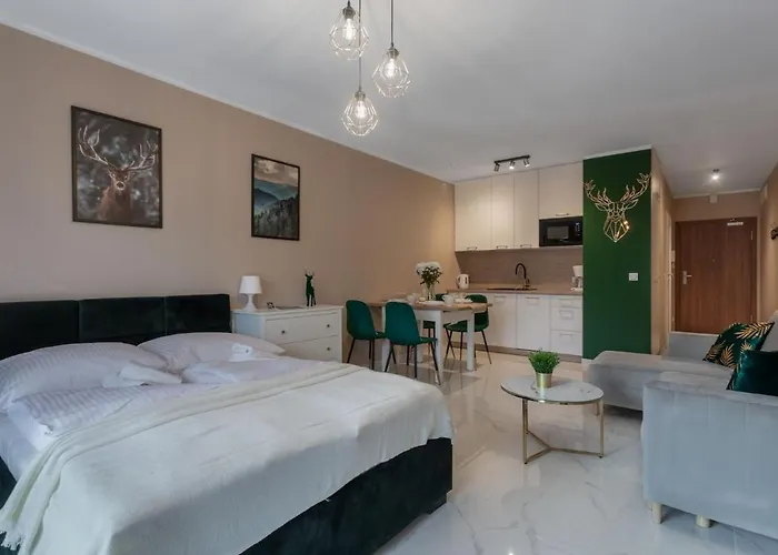 Lägenhet Park A3- Zloty Jelen- Z Dostepem Do Basenu, Sauny, Jacuzzi, Silowni